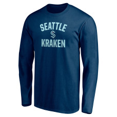 Seattle Kraken Deep Sea Blue Victory Arch Long Sleeve T-Shirt Seattle Kraken Deep Sea Blue Victory Arch Long Sleeve T-Shirt