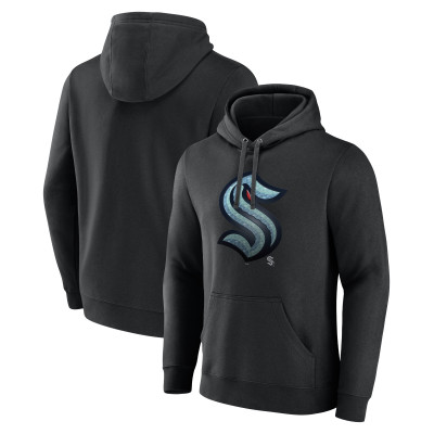 Seattle Kraken Black Midnight Mascot Pullover Hoodie