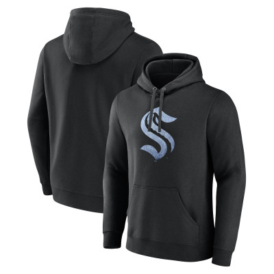 Seattle Kraken Black Pond Hockey Pullover Hoodie