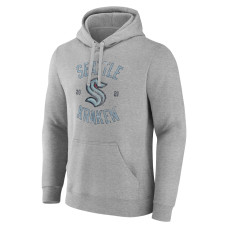 Seattle Kraken Heathered Gray Heritage Pullover Hoodie