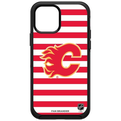 Calgary Flames OtterBox Striped Symmetry iPhone Case - Black