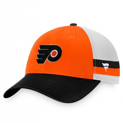 Бейсболка Philadelphia Flyers Breakaway Striped Trucker - Orange/Black