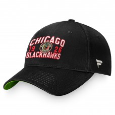 Chicago Blackhawks True Classic Retro Adjustable Hat - Black