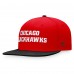 Бейсболка Chicago Blackhawks Iconic Color Blocked - Red/Black