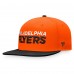 Philadelphia Flyers Iconic Color Blocked Snapback Hat - Orange/Black