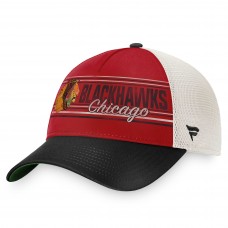 Chicago Blackhawks True Classic Retro Trucker Snapback Hat - Red/Black