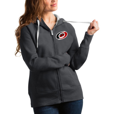 Женская Толстовка Carolina Hurricanes Antigua Charcoal Victory Full-Zip