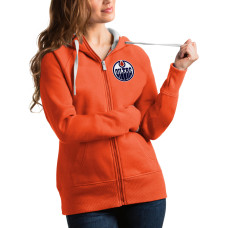 Женская толстовка Edmonton Oilers Antigua Orange Victory Full-Zip Женская толстовка Edmonton Oilers Antigua Orange Victory Full-Zip