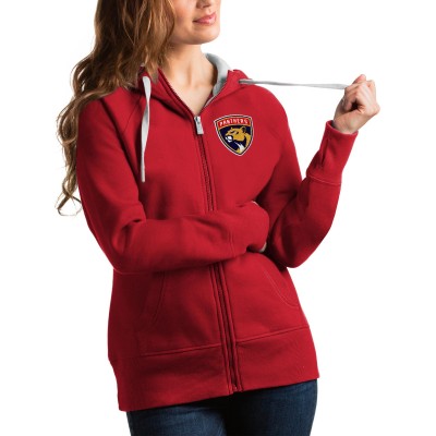 Толстовка на молнии Florida Panthers Antigua Womens Team Victory - Red
