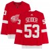 Autographed Detroit Red Wings Moritz Seider Fanatics Authentic Red adidas Authentic Jersey