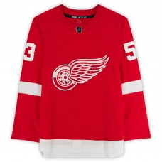 Autographed Detroit Red Wings Moritz Seider Fanatics Authentic Red adidas Authentic Jersey