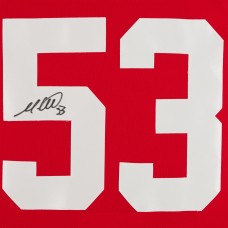 Autographed Detroit Red Wings Moritz Seider Fanatics Authentic Red adidas Authentic Jersey