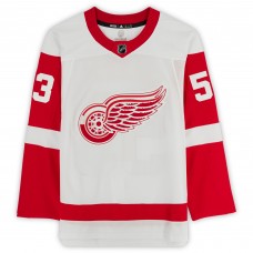 Autographed Detroit Red Wings Moritz Seider Fanatics Authentic White adidas Authentic Jersey