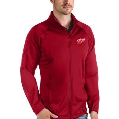 Detroit Red Wings Antigua Links Full-Zip Golf Jacket - Red - оригинальная атрибутика Детройт Ред Уингз