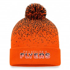 Philadelphia Flyers Iconic Gradient Cuffed Knit Hat with Pom - Orange