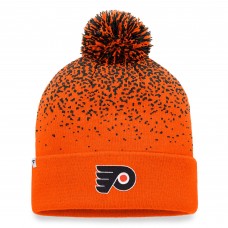 Philadelphia Flyers Iconic Gradient Cuffed Knit Hat with Pom - Orange