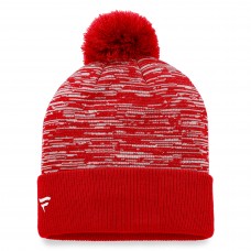 Calgary Flames Defender Cuffed Knit Hat with Pom - Red