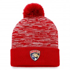 Florida Panthers Defender Cuffed Knit Hat with Pom - Red
