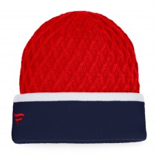 Washington Capitals Iconic Striped Cuffed Knit Hat - Red/Navy