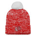 Женская шапка с помпоном Chicago Blackhawks Fanatics Red Glimmer Cuffed Женская шапка с помпоном Chicago Blackhawks Fanatics Red Glimmer Cuffed