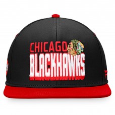 Бейсболка Chicago Blackhawks Heritage Retro - Black/Red