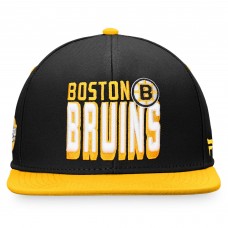 Boston Bruins Heritage Retro Two-Tone Snapback Hat - Black/Gold