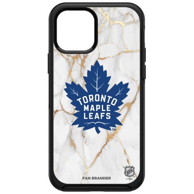 Чехол на телефон Toronto Maple Leafs OtterBox iPhone White Marble Slate - Black
