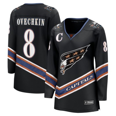 Джерси Женская Washington Capitals Alexander Ovechkin Fanatics Black Special Edition 2.0 Breakaway