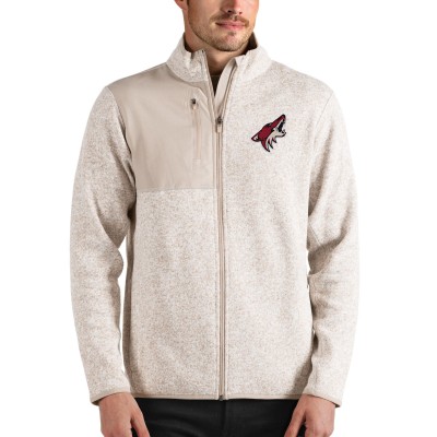 Arizona Coyotes Antigua Fortune Full-Zip Jacket - Oatmeal - оригинальная атрибутика Аризона Койотис