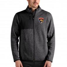 Florida Panthers Antigua Fortune Full-Zip Jacket - Heathered Charcoal
