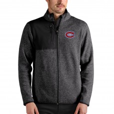 Montreal Canadiens Antigua Fortune Full-Zip Jacket - Heathered Charcoal