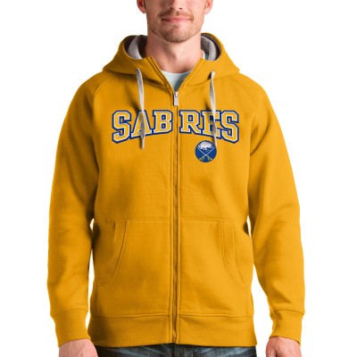 Толстовка на молнии Buffalo Sabres Antigua Wordmark Victory - Gold