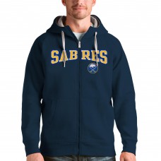 Толстовка на молнии Buffalo Sabres Antigua Wordmark Victory - Navy