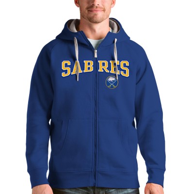 Толстовка на молнии Buffalo Sabres Antigua Wordmark Victory - Royal - оригинальные толстовки Баффало Сейбрз
