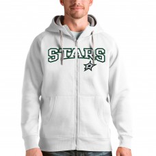 Толстовка на молнии Dallas Stars Antigua Wordmark Victory - White