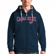 Толстовка на молнии Montreal Canadiens Antigua Wordmark Victory - Navy