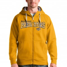 Толстовка на молнии Nashville Predators Antigua Wordmark Victory - Gold