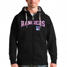 Толстовка на молнии New York Rangers Antigua Wordmark Victory - Black