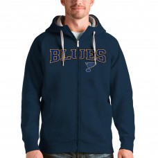 Толстовка на молнии St. Louis Blues Antigua Wordmark Victory - Navy