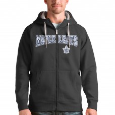 Толстовка на молнии Toronto Maple Leafs Antigua Wordmark Victory - Charcoal