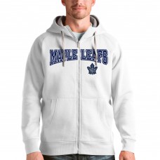 Толстовка на молнии Toronto Maple Leafs Antigua Wordmark Victory - White