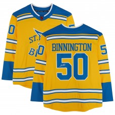 Jordan Binnington St. Louis Blues Autographed Fanatics Authentic 2022-23 Special Edition 2.0 Fanatics Breakaway Jersey