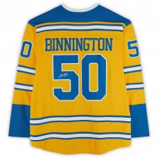 Jordan Binnington St. Louis Blues Autographed Fanatics Authentic 2022-23 Special Edition 2.0 Fanatics Breakaway Jersey