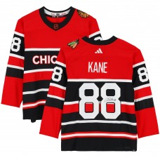 Игровая джерси Patrick Kane Chicago Blackhawks Autographed Fanatics Authentic 2022-23 Reverse Retro Adidas Authentic