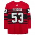 Moritz Seider Detroit Red Wings Autographed Fanatics Authentic 2022-23 Reverse Retro Adidas Authentic Jersey