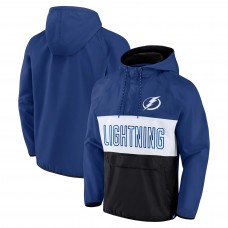 Куртка на короткой молнии Tampa Bay Lightning Fanatics Backhand Shooter Defender Anorak Raglan - Blue/Black