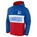 Куртка на короткой молнии New York Rangers Fanatics Backhand Shooter Defender Anorak Raglan - Blue/Red