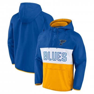 Куртка St. Louis Blues Backhand Shooter Defender Anorak Raglan - Blue/Gold