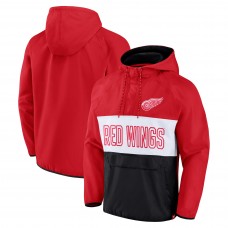 Толстовка на короткой молнии Detroit Red Wings Fanatics Backhand Shooter Defender Anorak Raglan - Red/Black