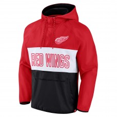 Толстовка на короткой молнии Detroit Red Wings Fanatics Backhand Shooter Defender Anorak Raglan - Red/Black